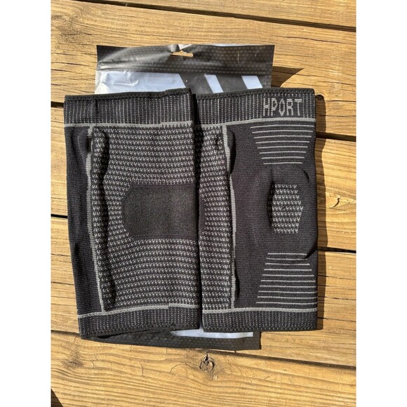 Hport Compression Knee Sleeves for Joint Support and Pain Relief Size M New - Picture 1 of 5